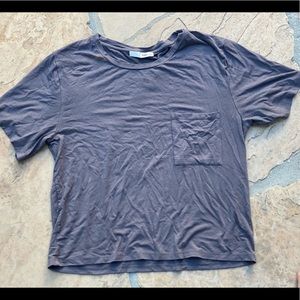 Wilfred Free Aritzia soft grey pocket tshirt sz S